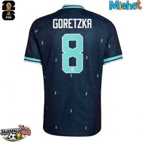 Saksa Leon Goretzka #8 Vieraspaita MM-kisat 2026 Lyhythihainen